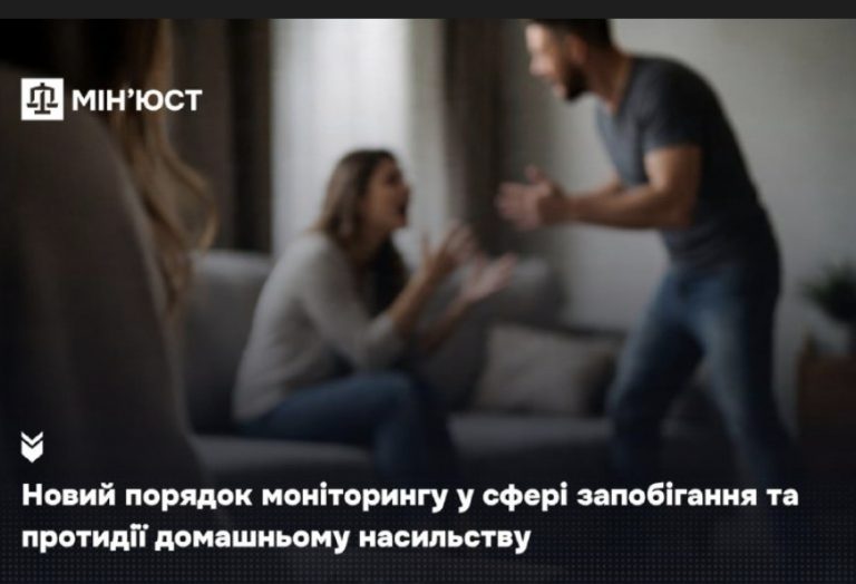 Новий порядок моніторингу у сфері запобігання та протидії домашньому насильству